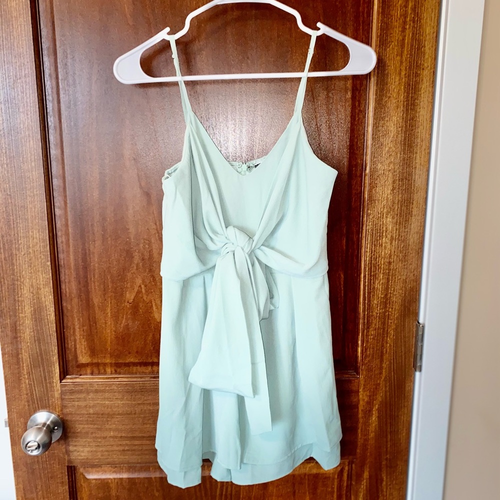 Vici Dolls “Blue Blush” mint green romper- Small